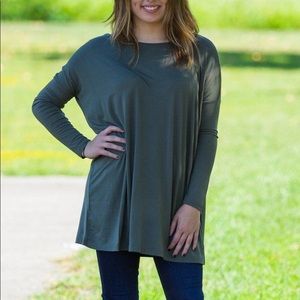 Sage green Piko 1988 long sleeve tunic
